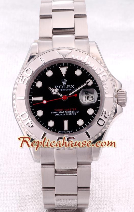 Rolex Réplica Yacht Master - Silver - para Hombre tamaño