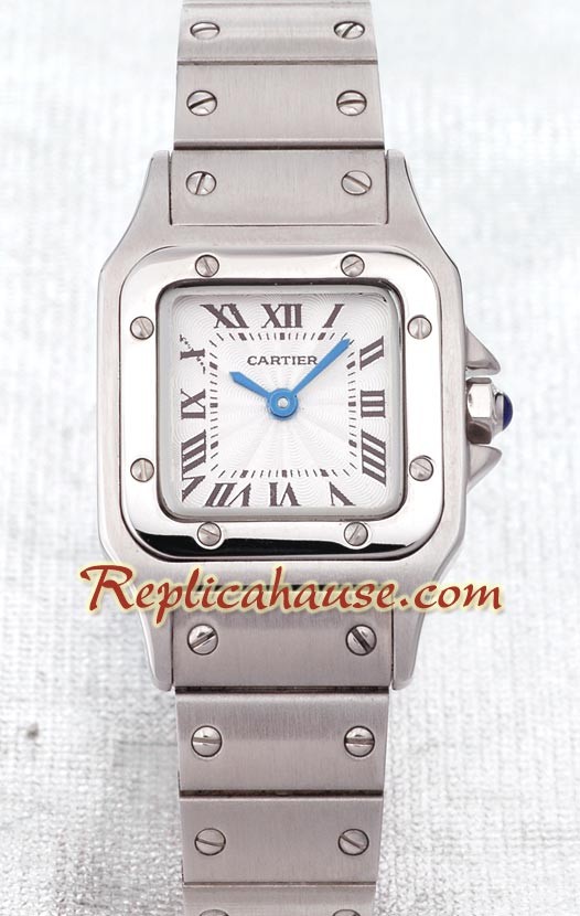 Cartier Réplica Santos Quartz- - Dama -