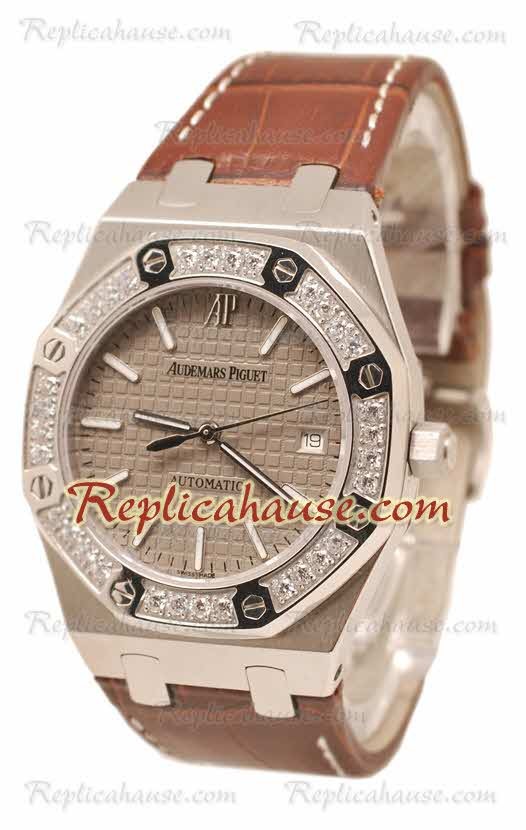 Audemars Piguet Royal Oak Movimiento de Diamantes Suizo Reloj