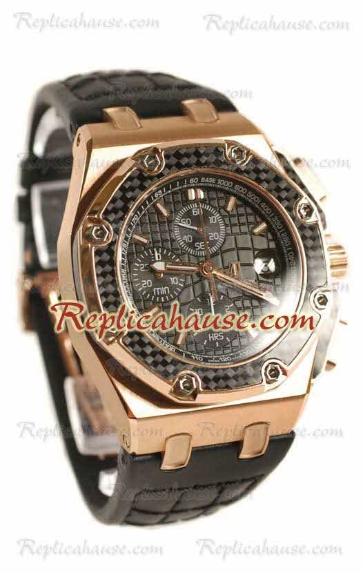 Reloj Suizo Réplica Audemars Piguet Juan Pablo Montoya Dial Negro