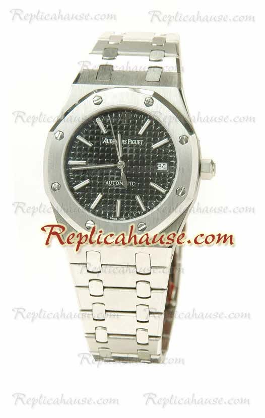 Audemars Piguet Royal Oak Reloj Suizo cen el dial Negro