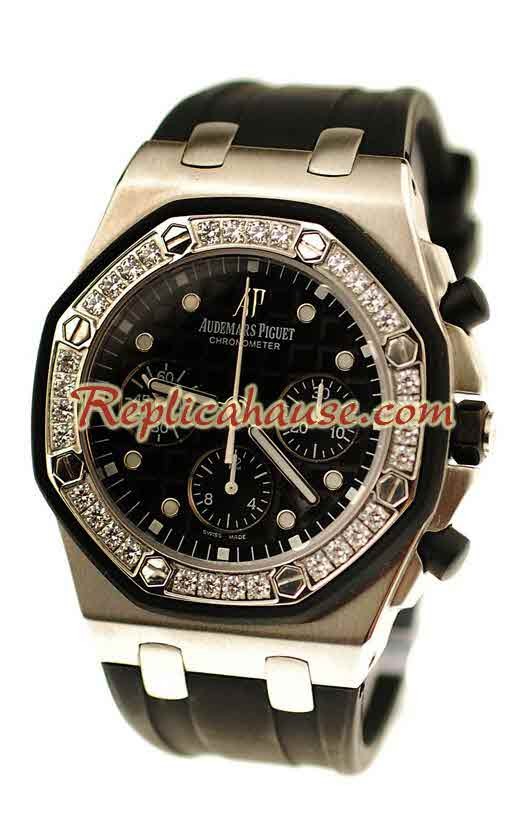 Audemars Piguet Offshore Reloj Suizo con Bisel de Diamantes