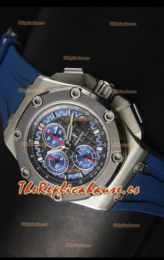 Audemars Piguet Royal Oak Offshore Relo Michael Schumacher en Titanio Color Azul - Última 1:1 Movimiento 3126
