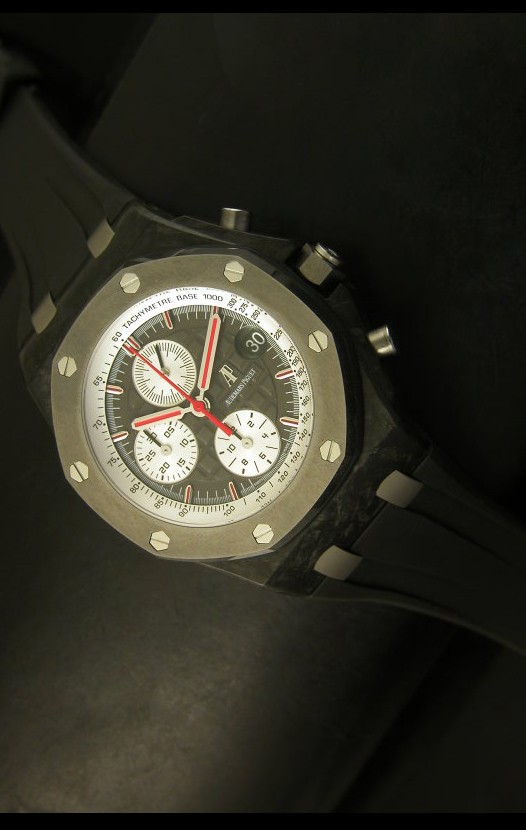 Audemars Piguet Royal Oak Offshore Jarno Trulli Cabón Forjado - Reloj Réplica en Escala 1:1