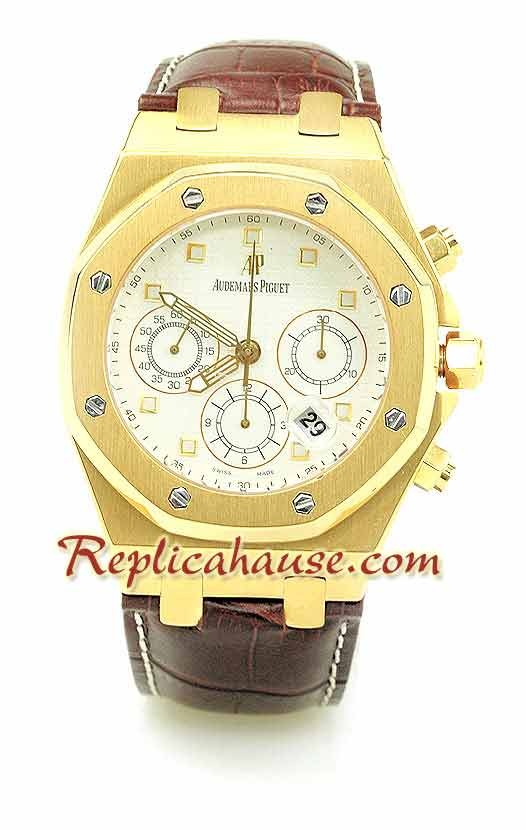 Reloj Suizo Audemars Piguet City of Sails con correa de cuero