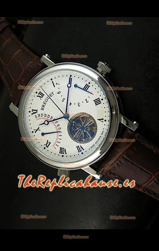 Breguet Retrograde Japanese Automatic con día/fecha y turbillón 