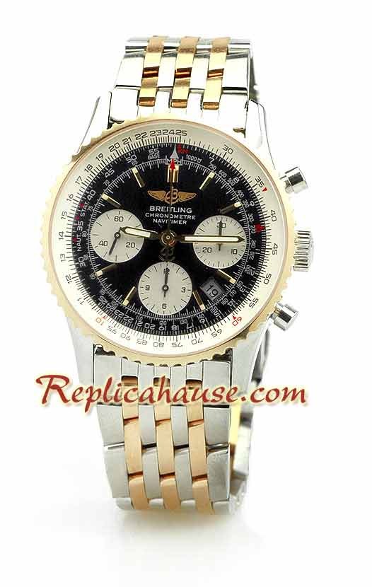 Breitling Navitimer Dos Tonos Reloj Suizo de imitación