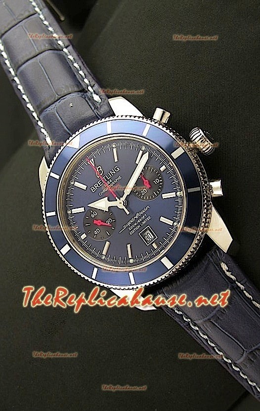 Breitleng SuperOcean Heritage Réplica Reloj Suiz en Azul