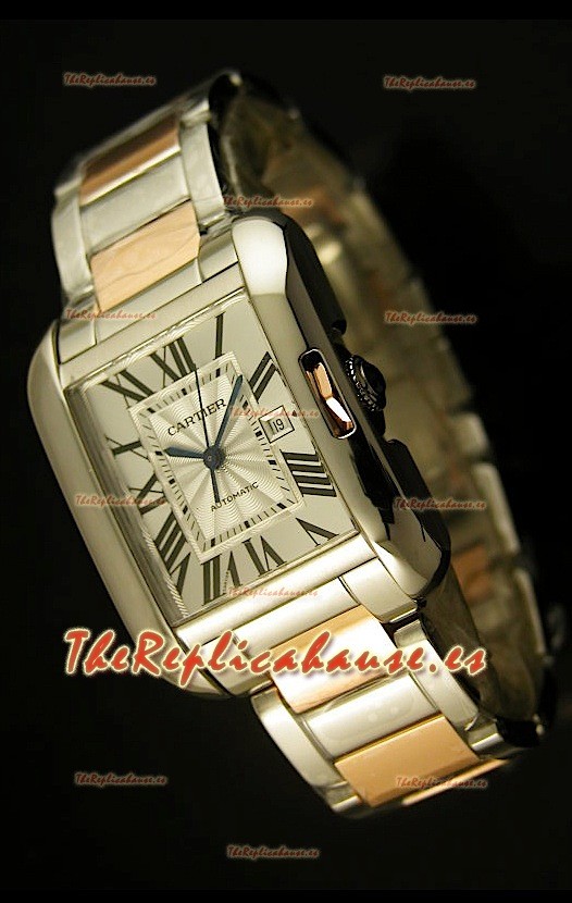 Cartier Tank Anglaise Mid Sized, Reloj Réplica Suiza - Réplica en escala 1:1
