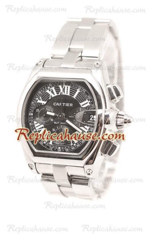 Cartier Roadster Cronógrafo Reloj Suizo de imitación