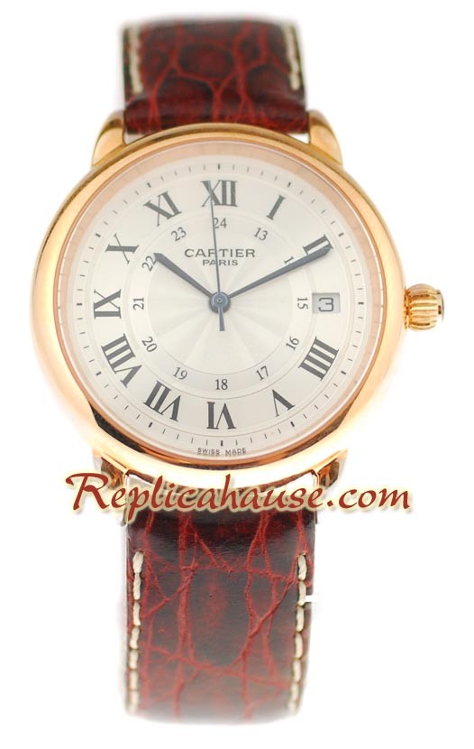 Cartier Ronde Louis Reloj Suizo de imitación