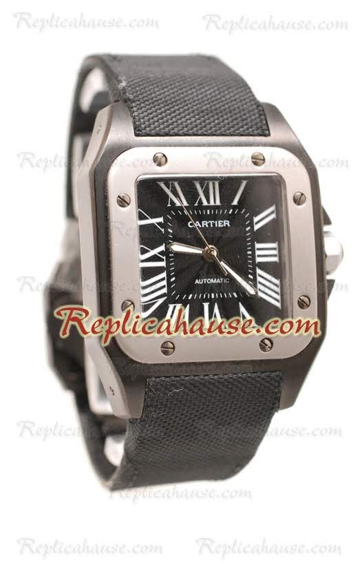 Cartier Santos 100 Carbon Reloj Suizo