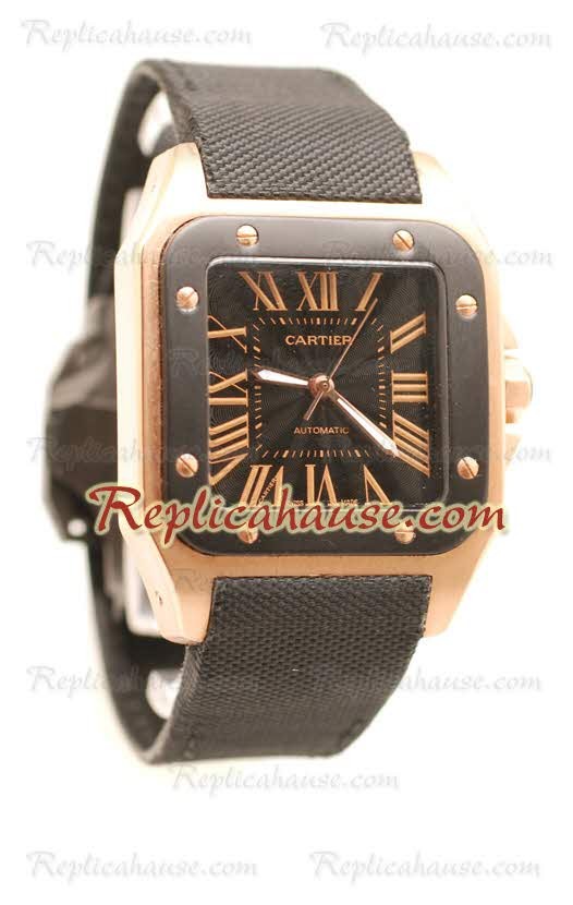 Cartier Santos 100 Carbon Reloj Suizo