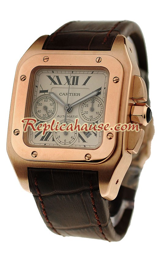 Cartier Santos 100 Reloj Suizo de imitación