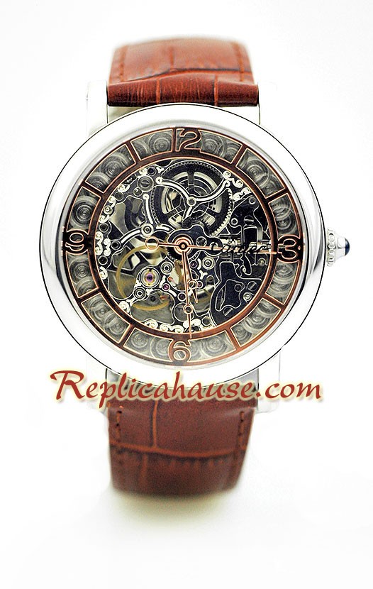 Cartier Suizo Skeleton Reloj Réplica