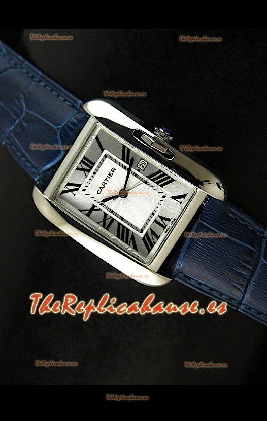 Cartier Tank para damas Réplica Cascasa de acero/Malla púrpura