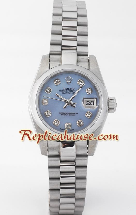Rolex Réplica Datejust - Silver- Dama -