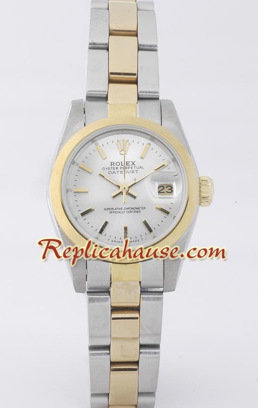 Rolex Réplica Datejust - Two-tone- Dama -