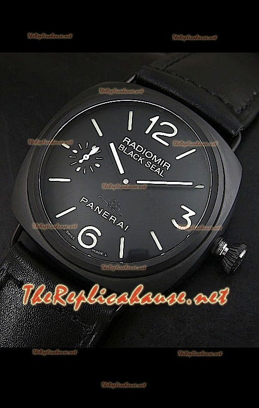 Panerai Black Seal PSM292 con carcasa de cerámica Torpedo Sub Edición – 1:1 Réplica Espejo