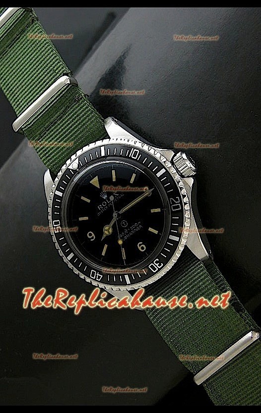 Reloj Rolex Oyester Perpetual japonés estilo militar.