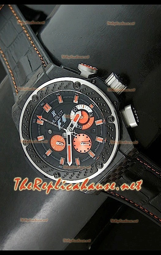 Hublot king Power F1 Carbon Suizo en naranja