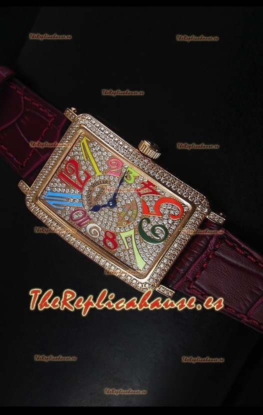 Franck Muller Master of Complications Long Island Ladies Relok en Oro Rosado