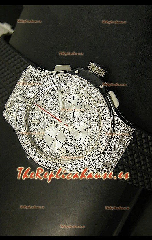 Hublot Edición Big Bang Bling, Reloj Réplica Suiza - Caja de Titanio