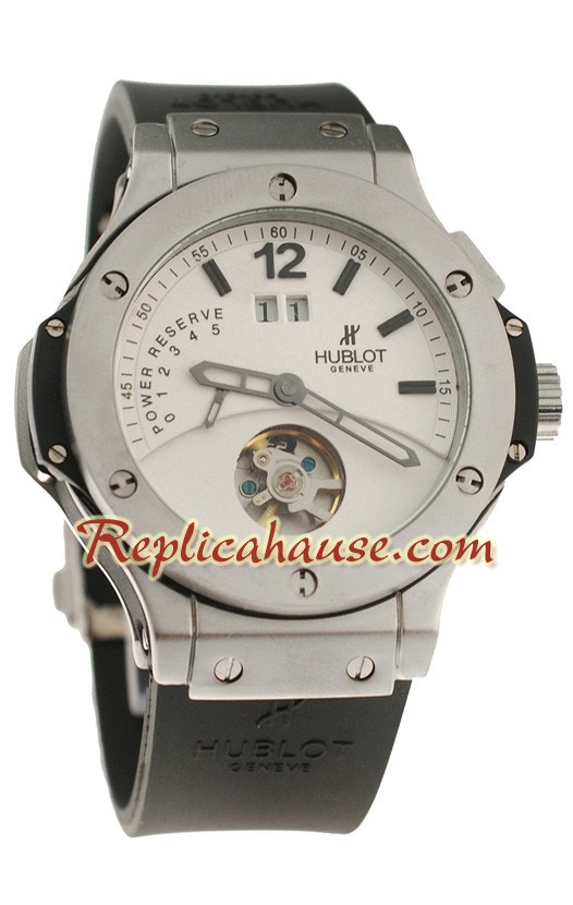 Hublot Big Bang Big Fecha Bateria de Reserva Tourbillon Reloj