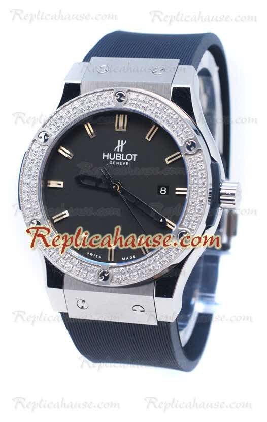 Hublot Geneve Classic Fusion Diamond bisel Reloj