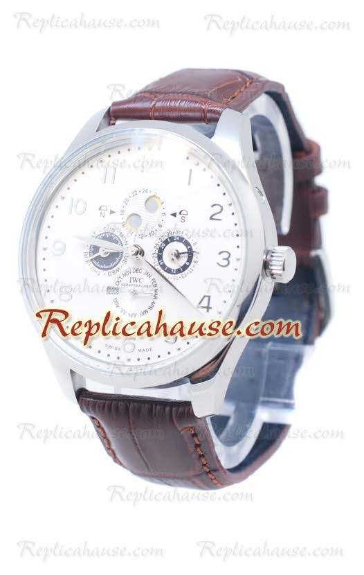 IWC Portuguese Grye Complication Silver Reloj