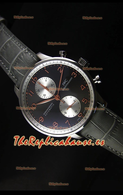 IWC Portuguese Cronógrafo Reloj Réplica Suizo en Caja de Acero - Réplica Espejo 1:1