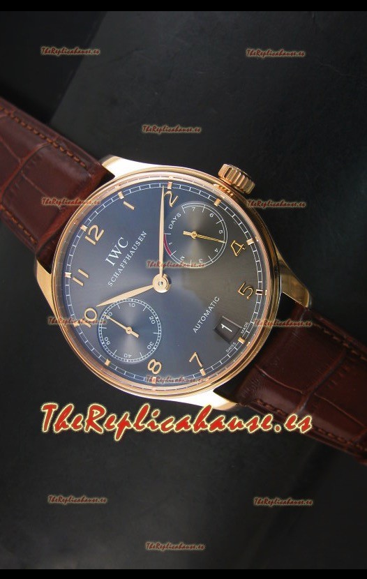 IWC Portugieser IW500702 Reloj Suizo Automático Dial Gris - Réplica Espejo 1:1 Actualizada