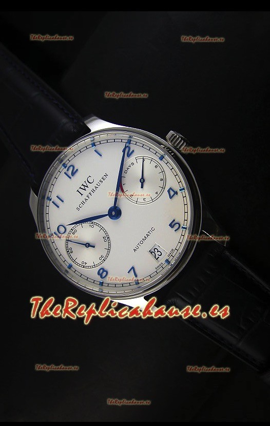 IWC Portugieser IW500705 Reloj Suizo Automático en Dial Blanco - Réplica Espejo Actualizada 1:1 