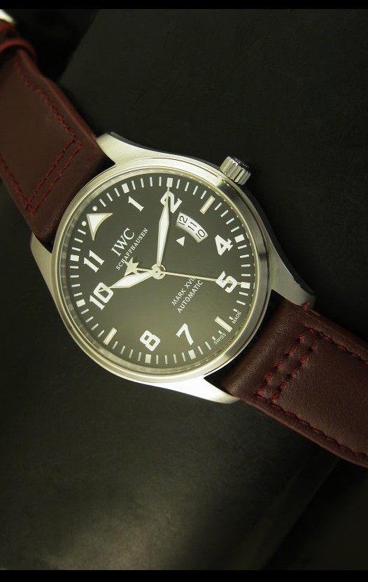 IWC Mark XVII Reloj Suizo de Acero Inoxidable Solido con Dial Negro