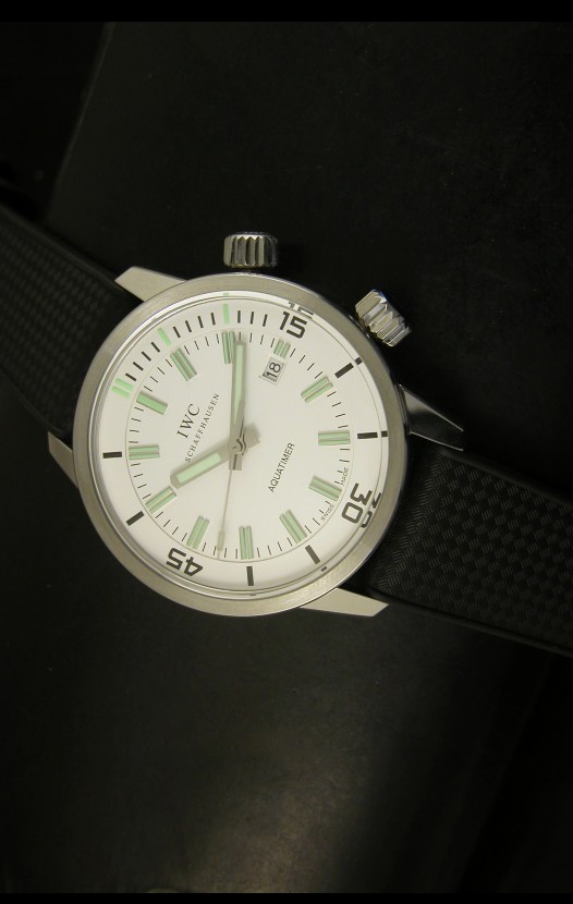 IWC Aquatimer Automatic Vintage 1967 Reloj Suizo Dial Blanco
