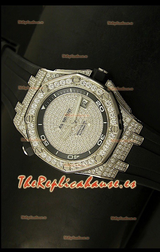 Audemars Piguet Royal Oak Offshore Diver Watch - Edición Iced out