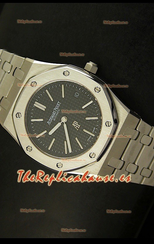 Audemars Piguet Royal Oak Ultra Thin, Reloj Réplica Suiza, Dial Negro
