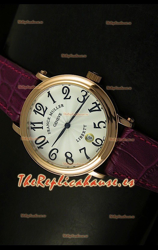 Franck Muller Master of Complications Liberty, Reloj Japonés, correa color granate