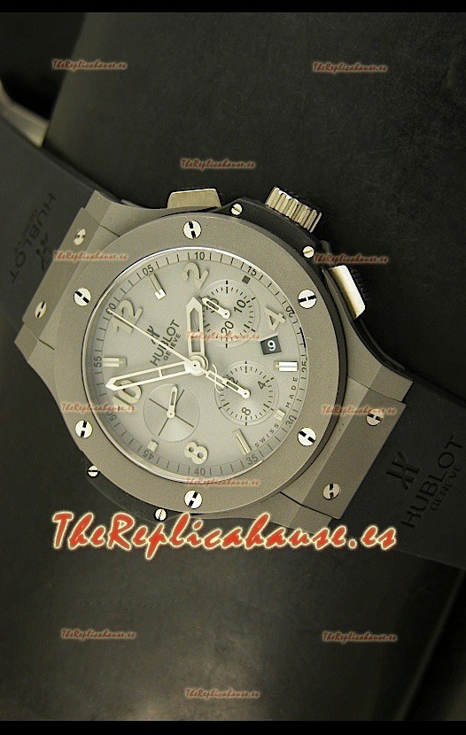 Hublot Big Bang, Reloj Réplica Suiza Caja de Titanio con acabado Mate Ligero Matte, réplica escala 1:1