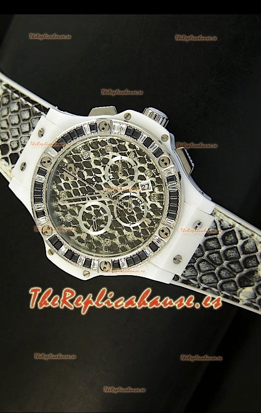 Hublot Big Bang Edición Snow Leopard MARIA HOFL -RIESCH, Reloj de 34MM