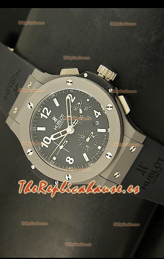 Hublot Big Bang, Reloj Réplica Suiza Caja de Titanio con acabado Mate Ligero Matte, réplica escala 1:1