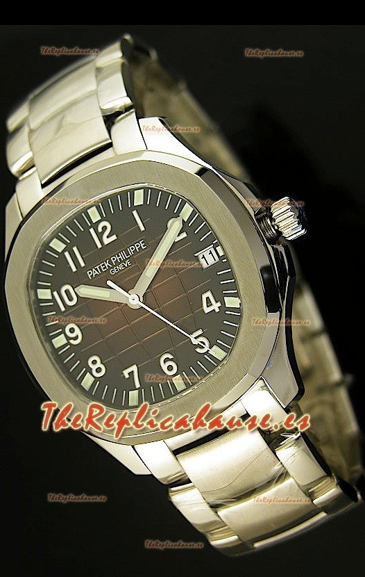 Patek Philippe 5167 Aquanaut Jumbo Reloj Réplica Suiza - réplica en escala 1:1, Dial Marrón