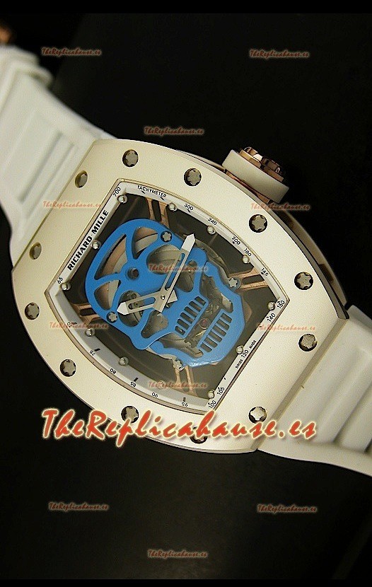 Richard Mille RM052 Skull Tourbillon Reloj Réplica Suiza Caja de Cerámica