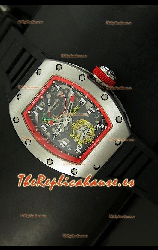 Richard Mille RM002 Power Reserve Tourbillon Reloj Réplica Suiza en Acero