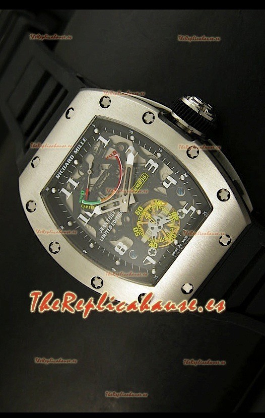 Richard Mille RM002 Power Reserve Tourbillon Reloj Réplica Suiza en Acero