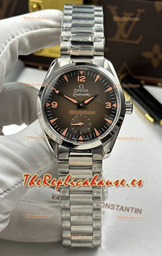 Reloj Omega Seamaster Railmaster Superclon con esfera marrón