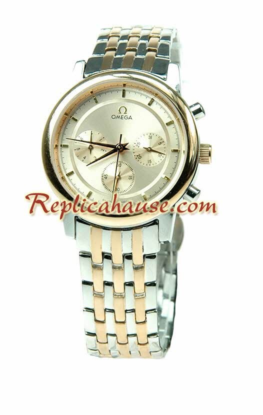 Omega Co-Axial Deville Cronógrafo Reloj Réplica