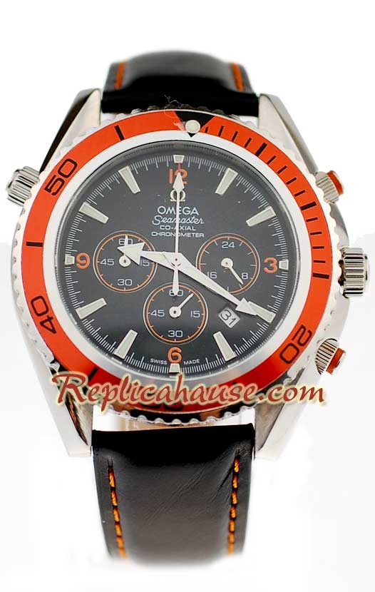 Omega Seamaster - Planet Ocean Leather Reloj