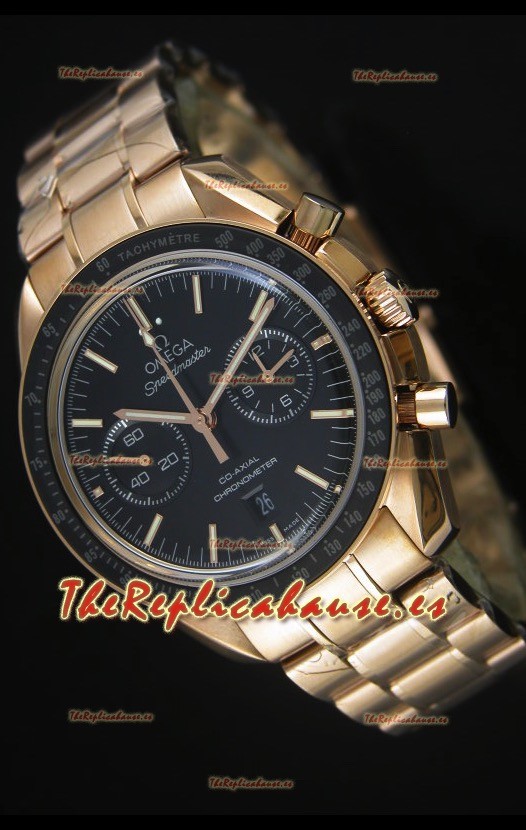 Omega Speedmaster Moon Reloj Suizo Co-Axial en Oro Rosado - Réplica Espejo 1:1