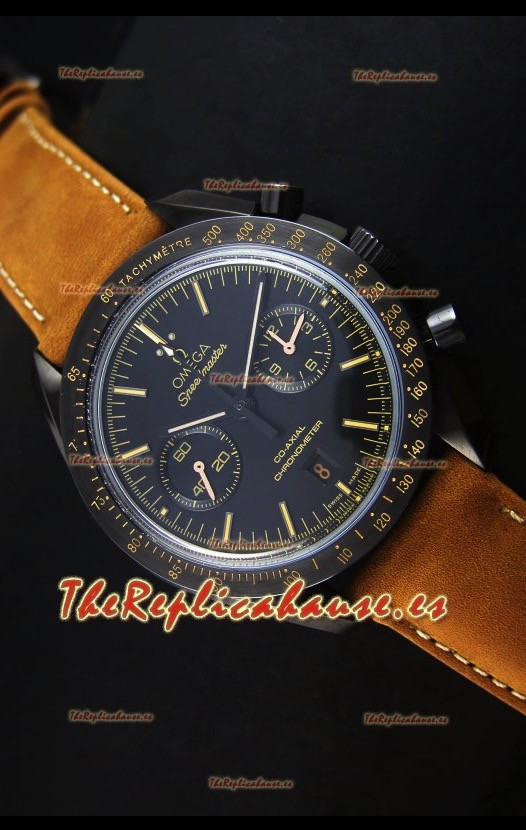 Omega Speedmaster Dark Side of the Moon - Reloj Suizo Negro con Estilo de Época Edición Espejo 1:1